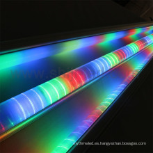 Tubo de barandilla digital con barra direccionable de luz LED para decoración de letreros de anuncio de puente. Perfil de Alu programable.